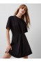 Robe mini-t-shirt plissée Rallye Cotton Blackout | Robes French Connection pour femmes