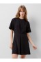  Robe mini-t-shirt plissée Rallye Cotton Blackout | Robes French Connection pour femmes
