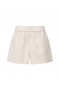 Short à enfiler en popeline rayée Rhodes, coloris encens/porcelaine | Short French Connection pour femme