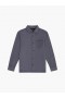  Chemise à manches longues gris foncé avec poche unique | Chemises French Connection pour hommes