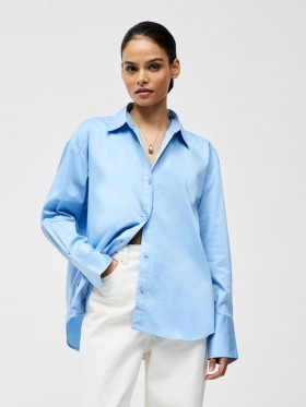  Chemise oversize Alexis Cotton bleu Oxford | Chemises French Connection pour femmes