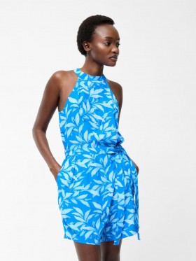 Combinaison dos nu Avalina Bleu Étoile de Mer | Combinaisons et combishorts French Connection pour femmes