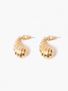  Boucles d'oreilles Croissant Torsadées en Or | Bijoux French Connection pour Femme