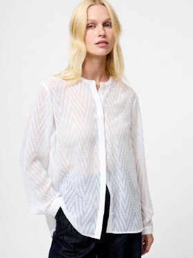  Chemise à manches longues Dayton Fil De Coupe blanche d'été | Hauts French Connection pour femmes