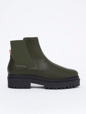  Bottines Chelsea Olana vert olive | Chaussures French Connection pour femmes