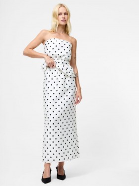  Jupe longue à pois blanche/à pois D | Ensemble French Connection pour femme