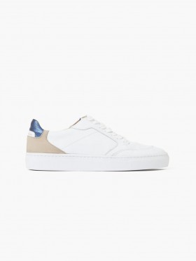  Baskets S+w X Larsa blanches et bleues | Chaussures French Connection pour femmes